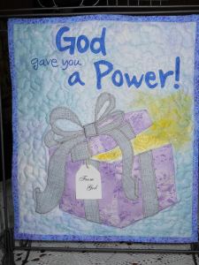 Of course, I had to make a quilt of the cover!